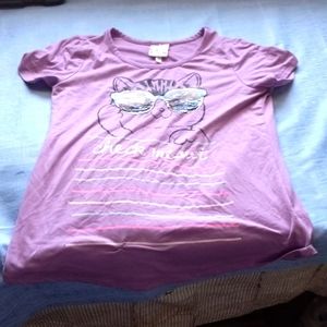 Purple cat shirt